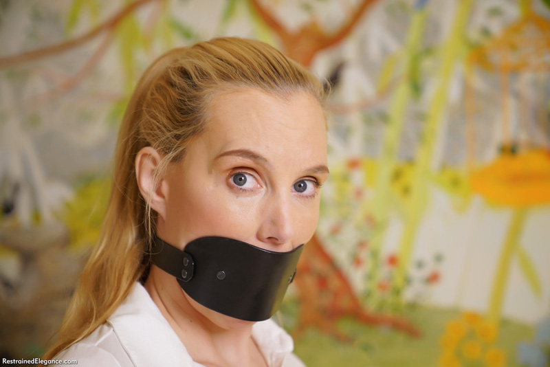 Leather Panel Gag Pgbl Tiedstyle